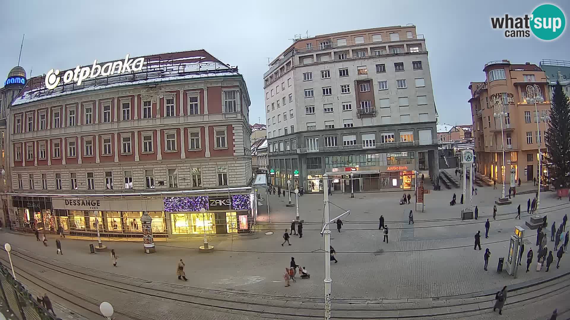 Live Cam Zagreb Ban Jelačić place | Croatie