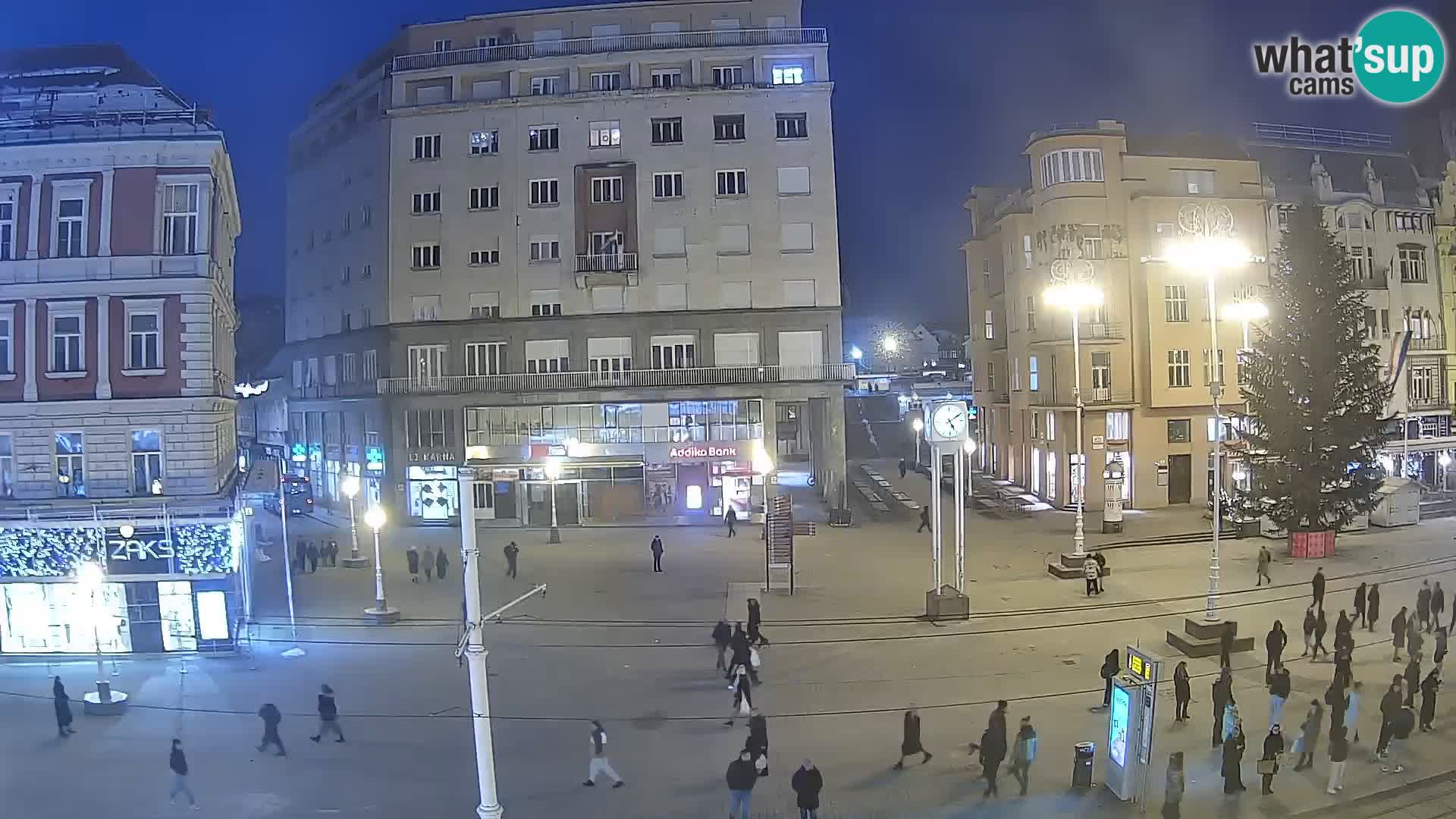 Live Cam Zagreb Ban Jelačić place | Croatie