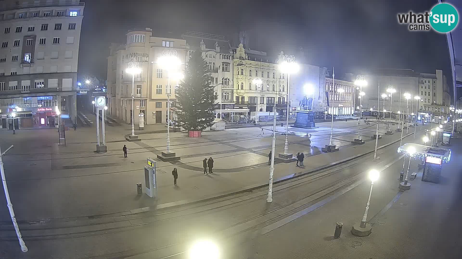 Webcam Zagreb Bana Jelačića square | Croatia