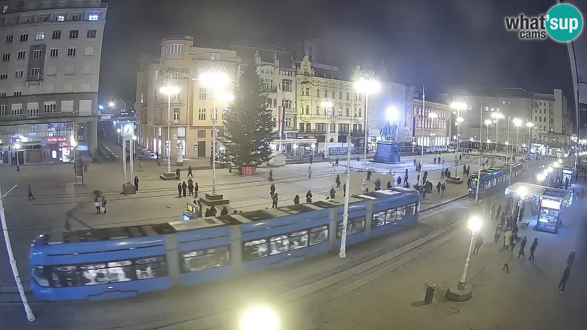 Zagreb webcam Ban Jelacica Platz | Kroatien
