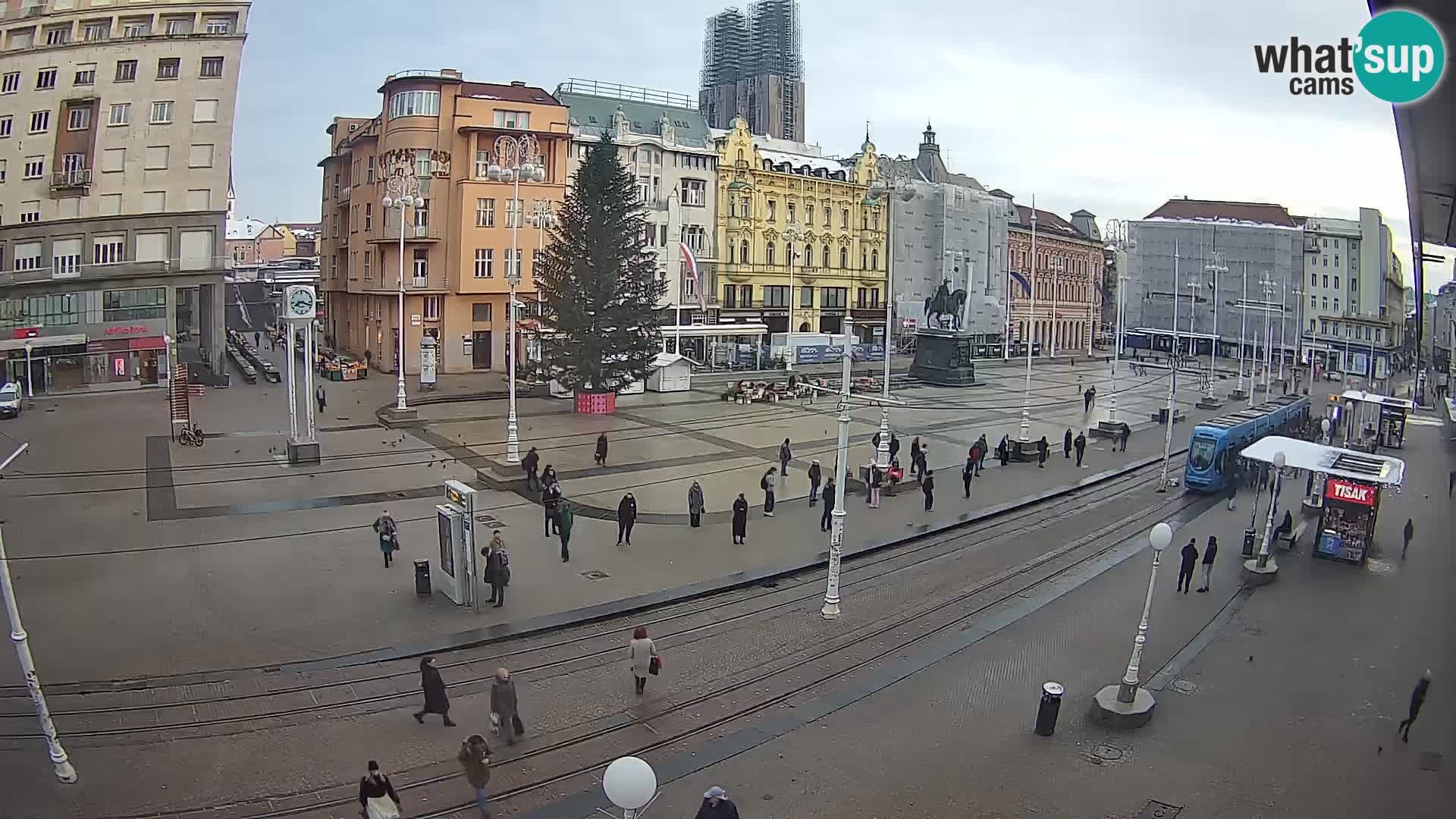 Live Cam Zagreb Ban Jelačić place | Croatie