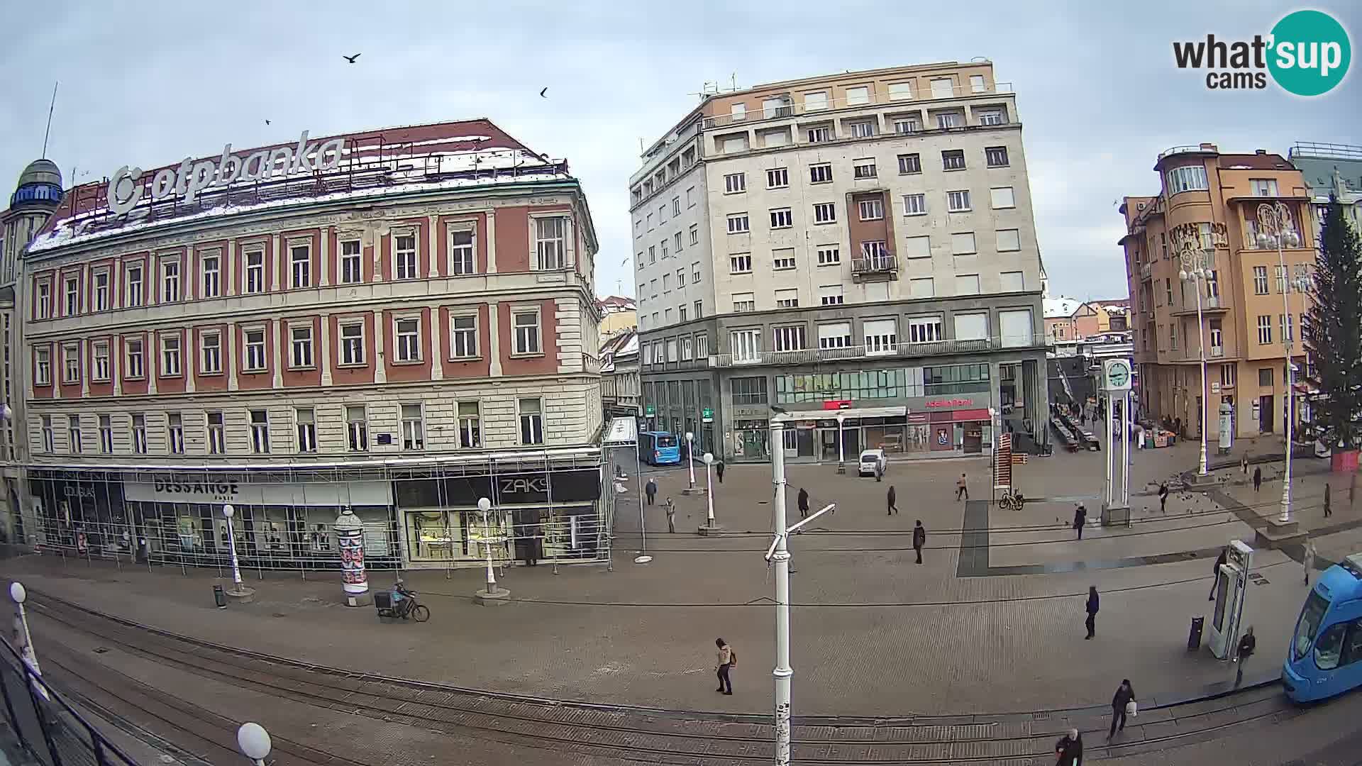 Zagreb webcam Ban Jelacica Platz | Kroatien