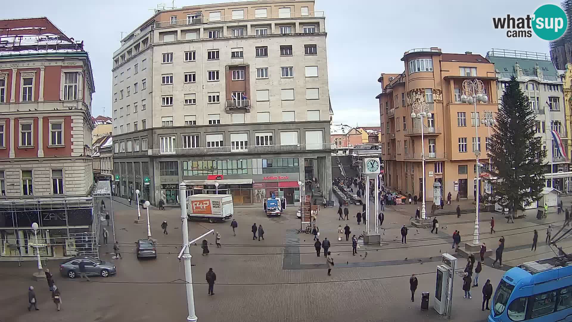Live Cam Zagreb Ban Jelačić place | Croatie