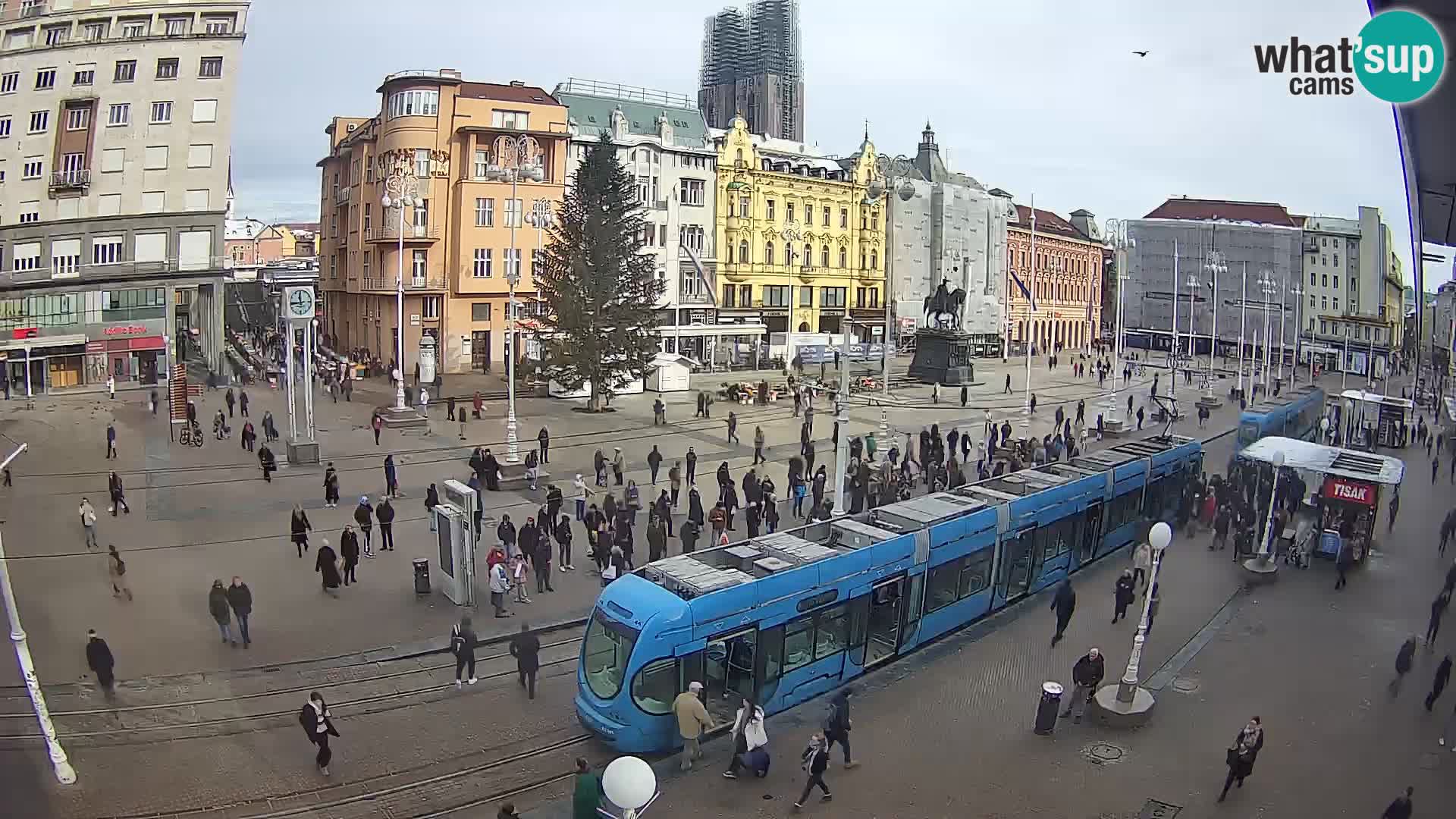 Webcam Zagabria Ban Jelacic piazza | Croazia