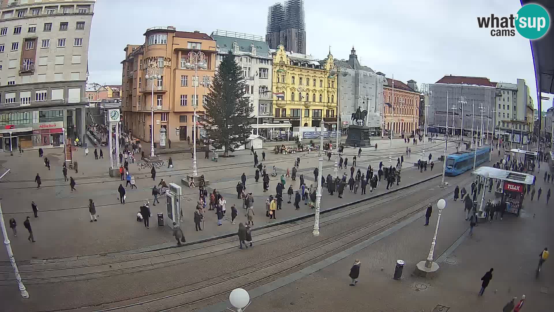 Zagreb live cam Bana Jelačića
