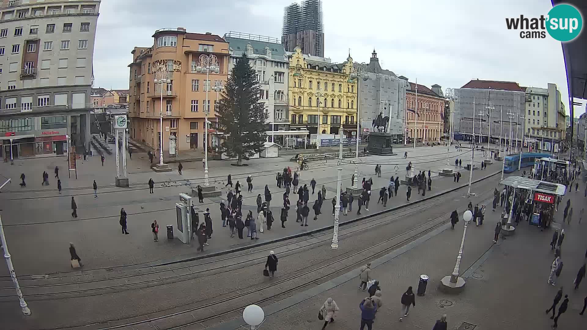Zagreb live cam Bana Jelačića