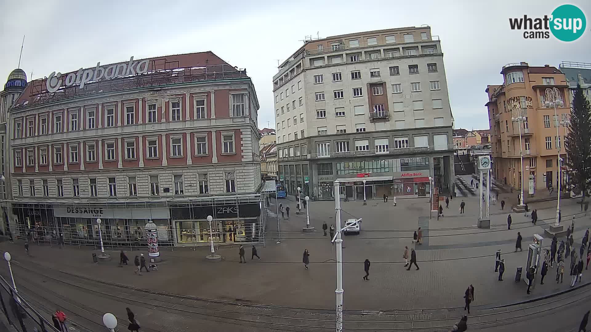 Webcam Zagreb Bana Jelačića square | Croatia