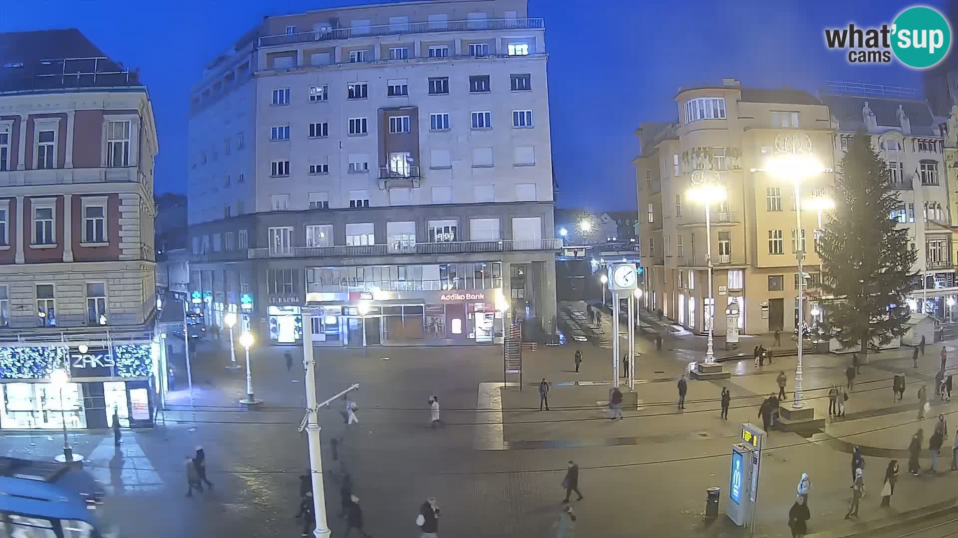 Live Cam Zagreb Ban Jelačić place | Croatie