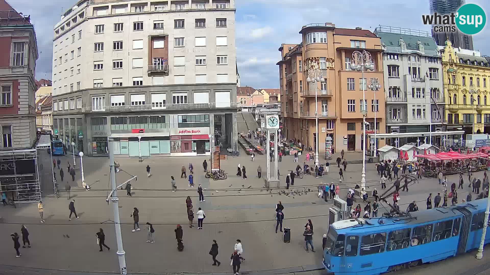 Live Cam Zagreb Ban Jelačić place | Croatie