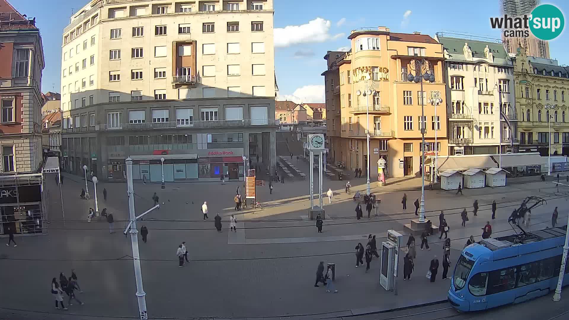 Zagreb webcam Ban Jelacica Platz | Kroatien