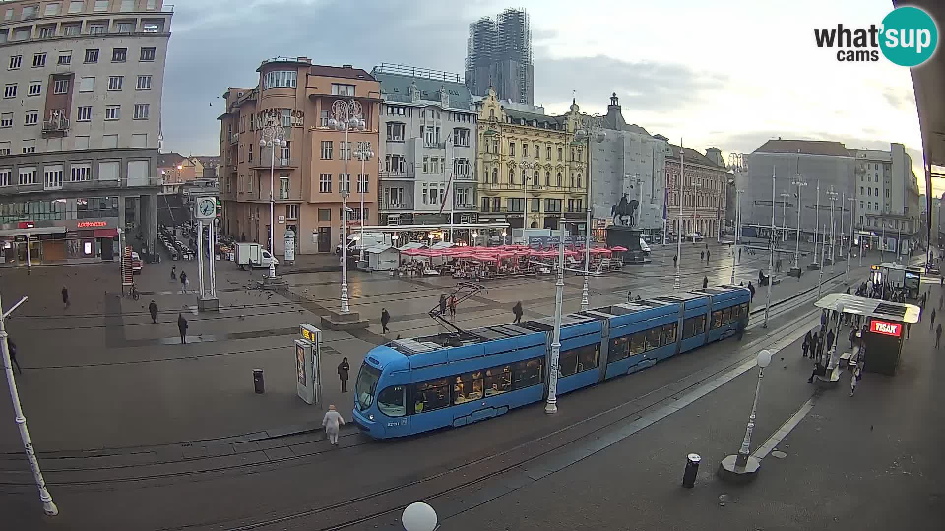Webcam Zagreb Bana Jelačića square | Croatia