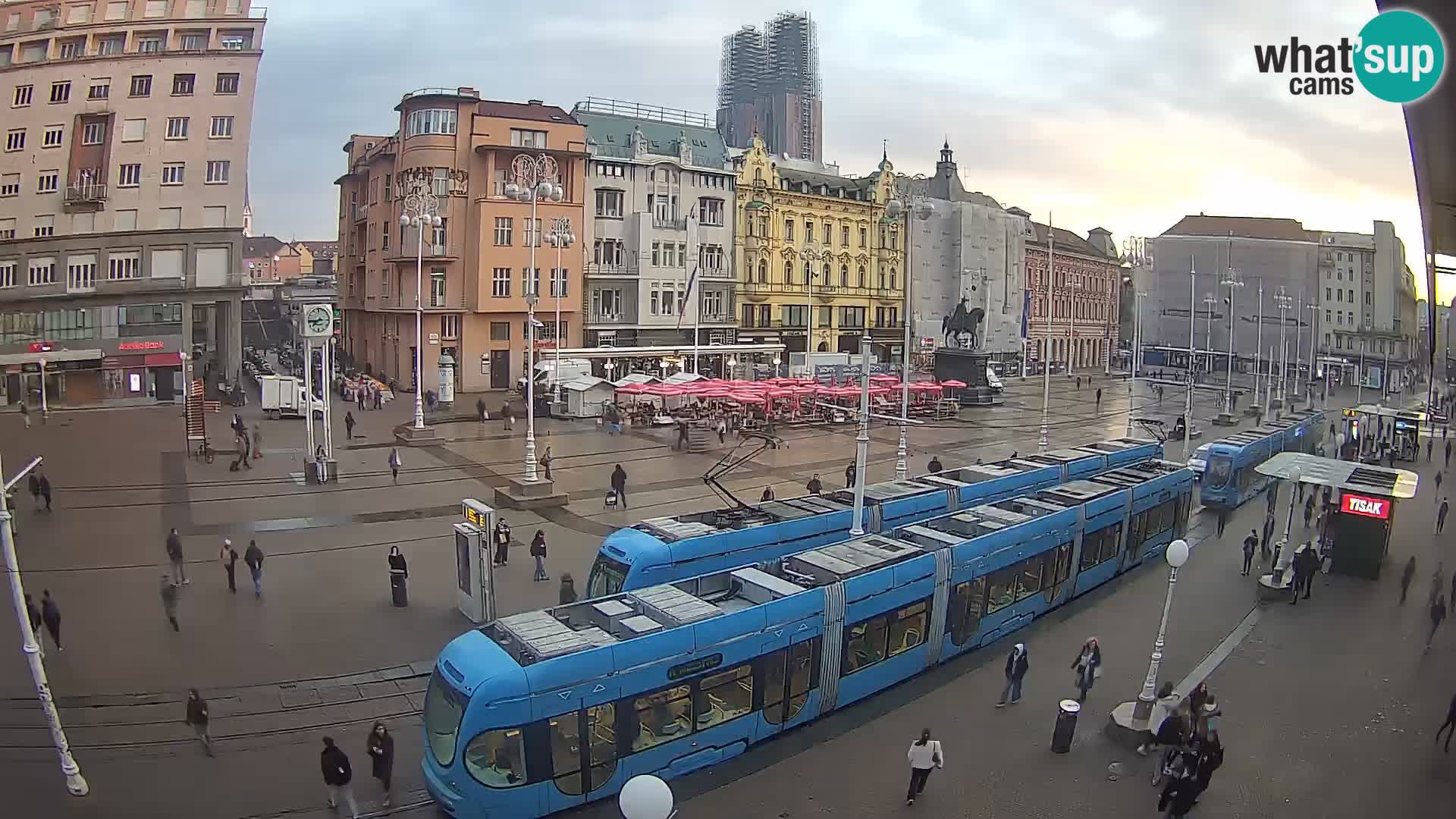 Webcam Zagreb Bana Jelačića square | Croatia