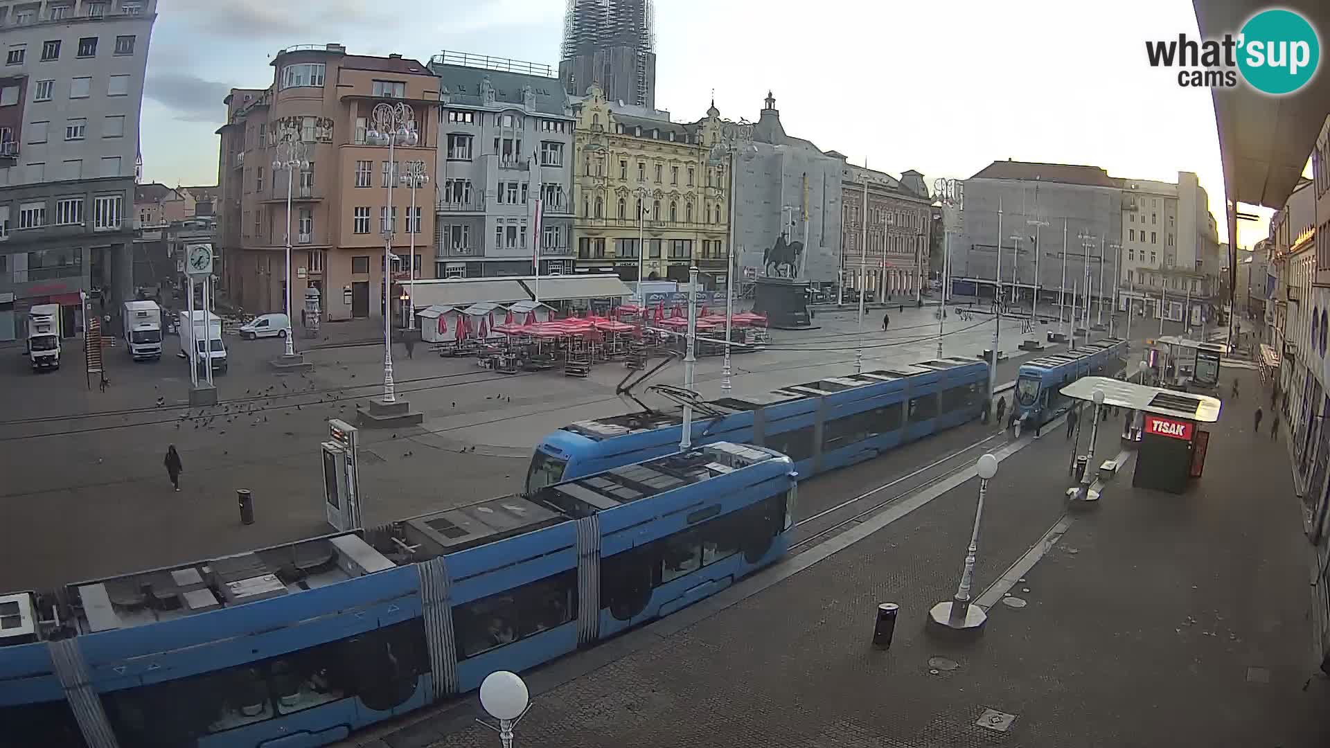 Webcam Zagreb Bana Jelačića square | Croatia