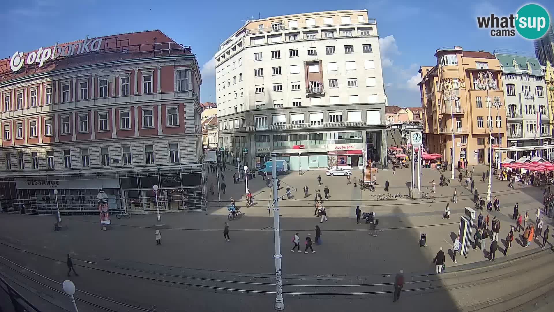 Webcam Zagreb Bana Jelačića square | Croatia