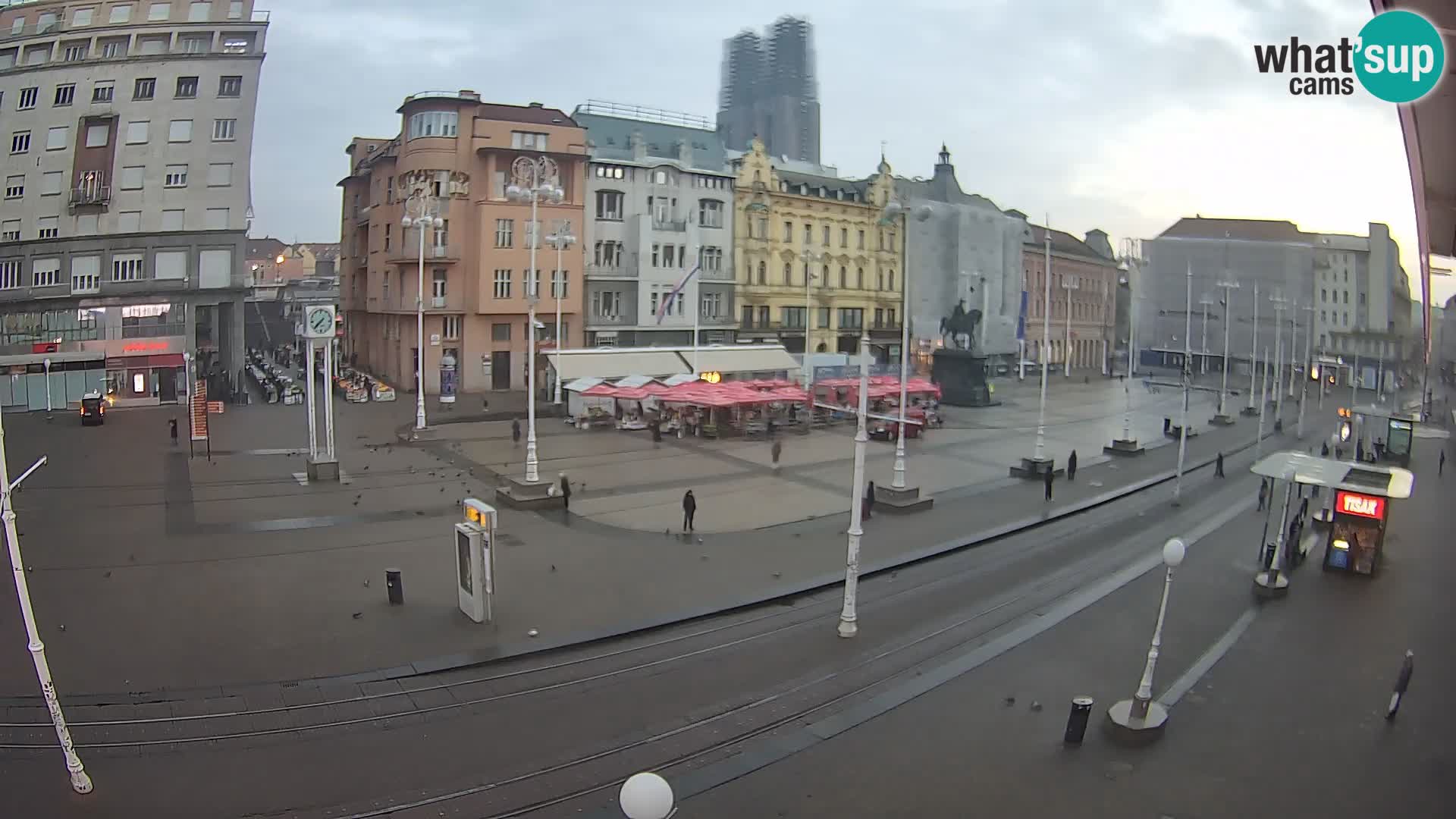 Zagreb webcam Ban Jelacica Platz | Kroatien