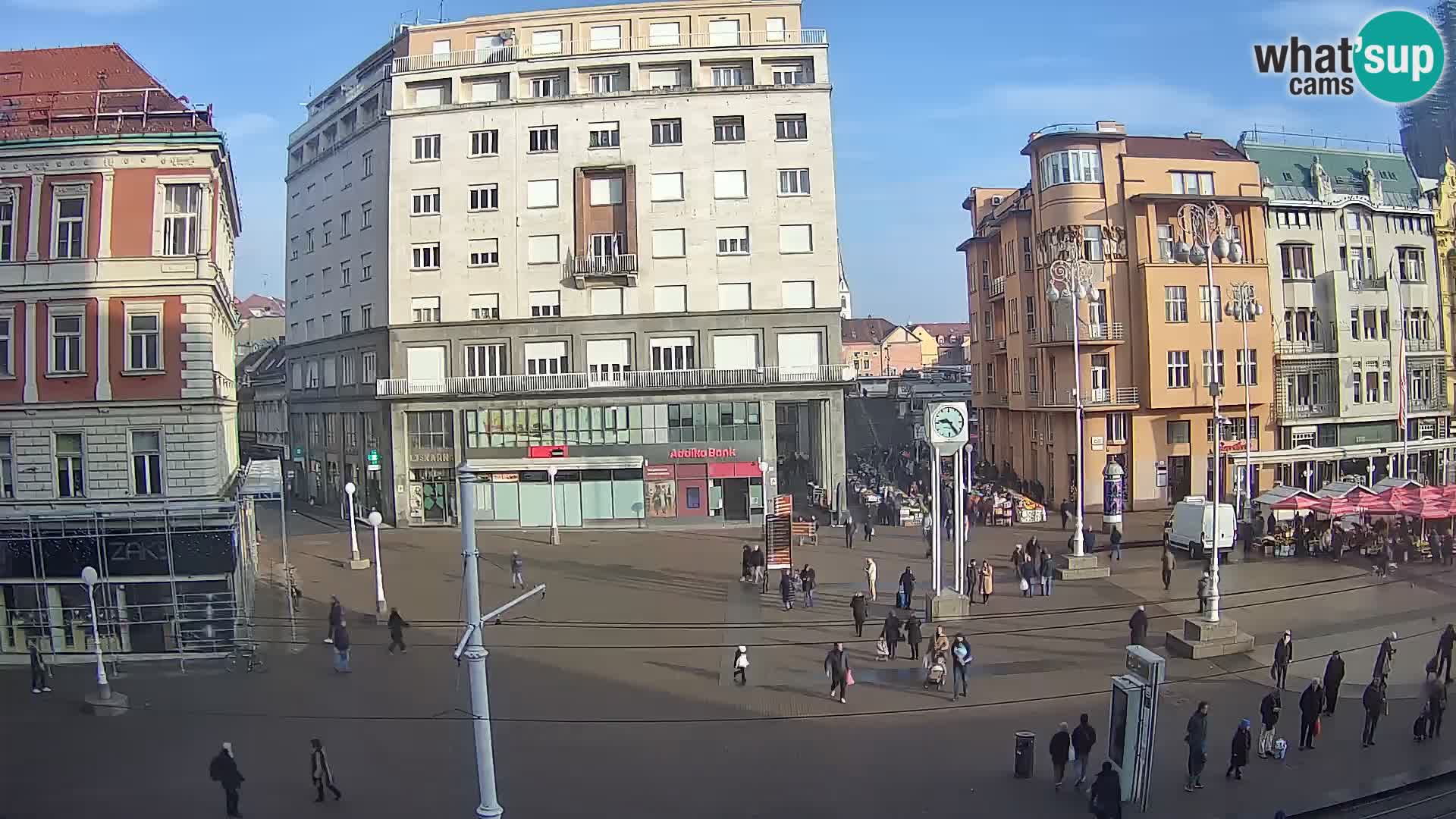 Zagreb live cam Bana Jelačića