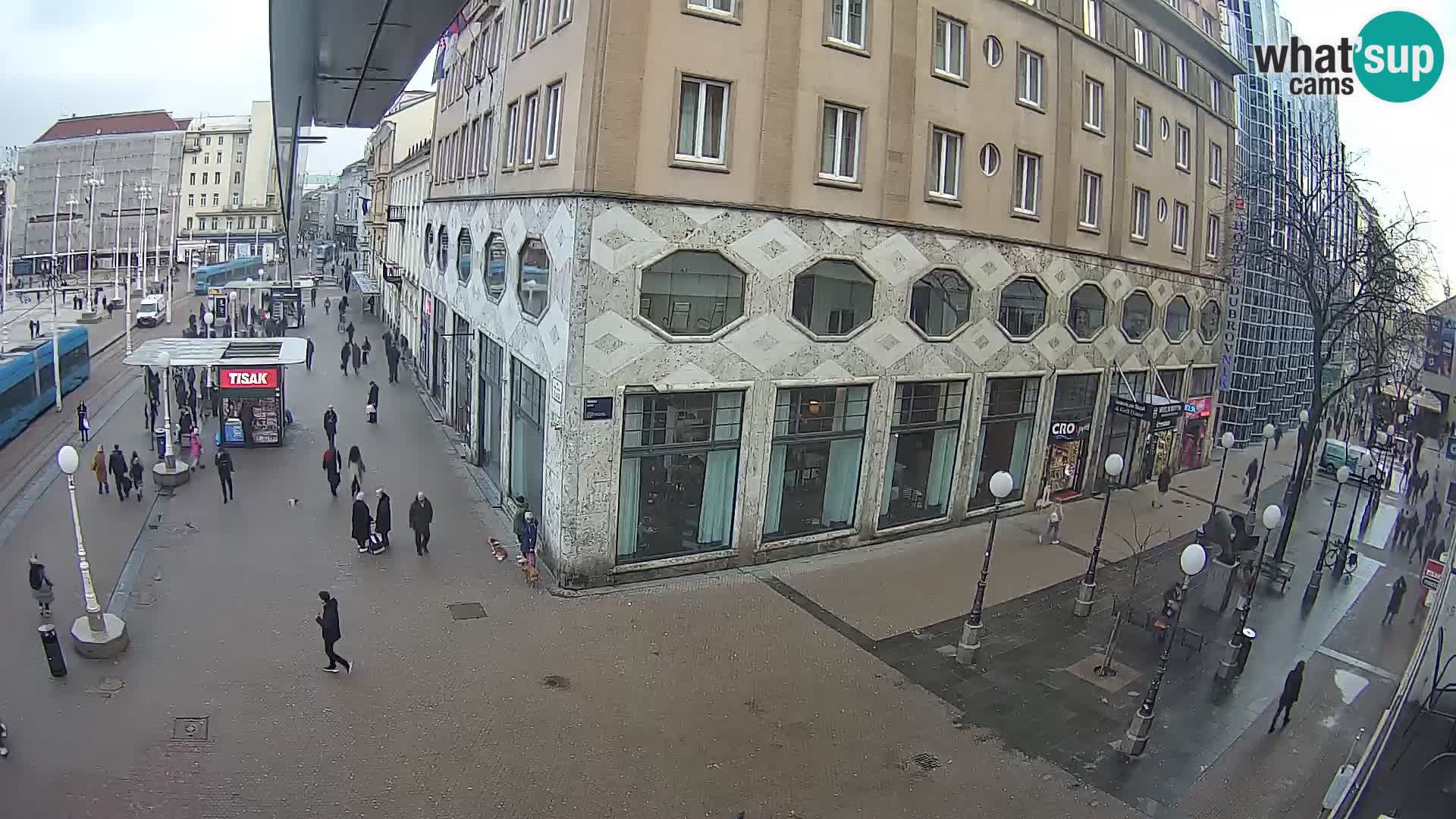 Webcam Zagreb Bana Jelačića square | Croatia