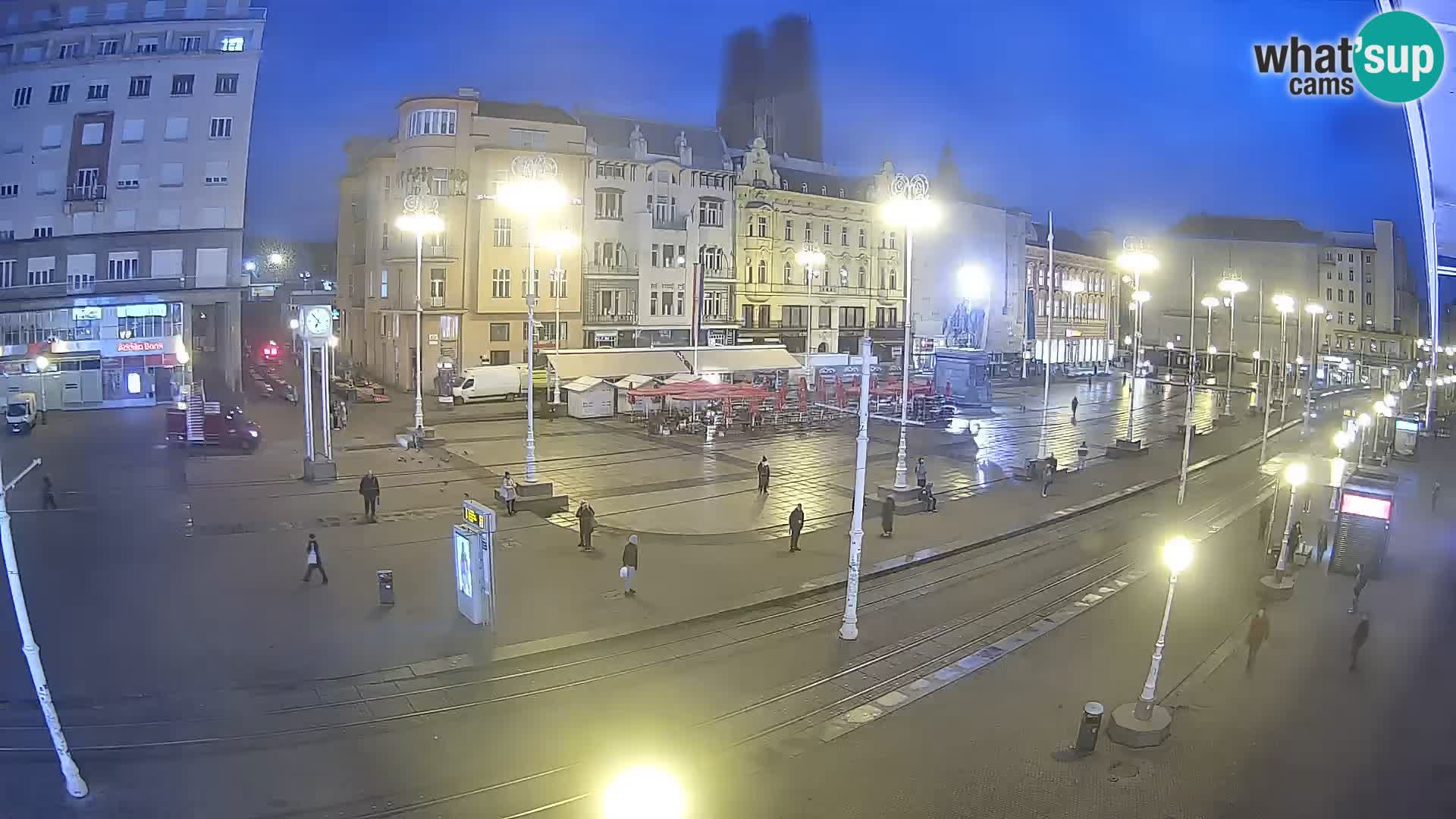 Webcam Zagreb Bana Jelačića square | Croatia