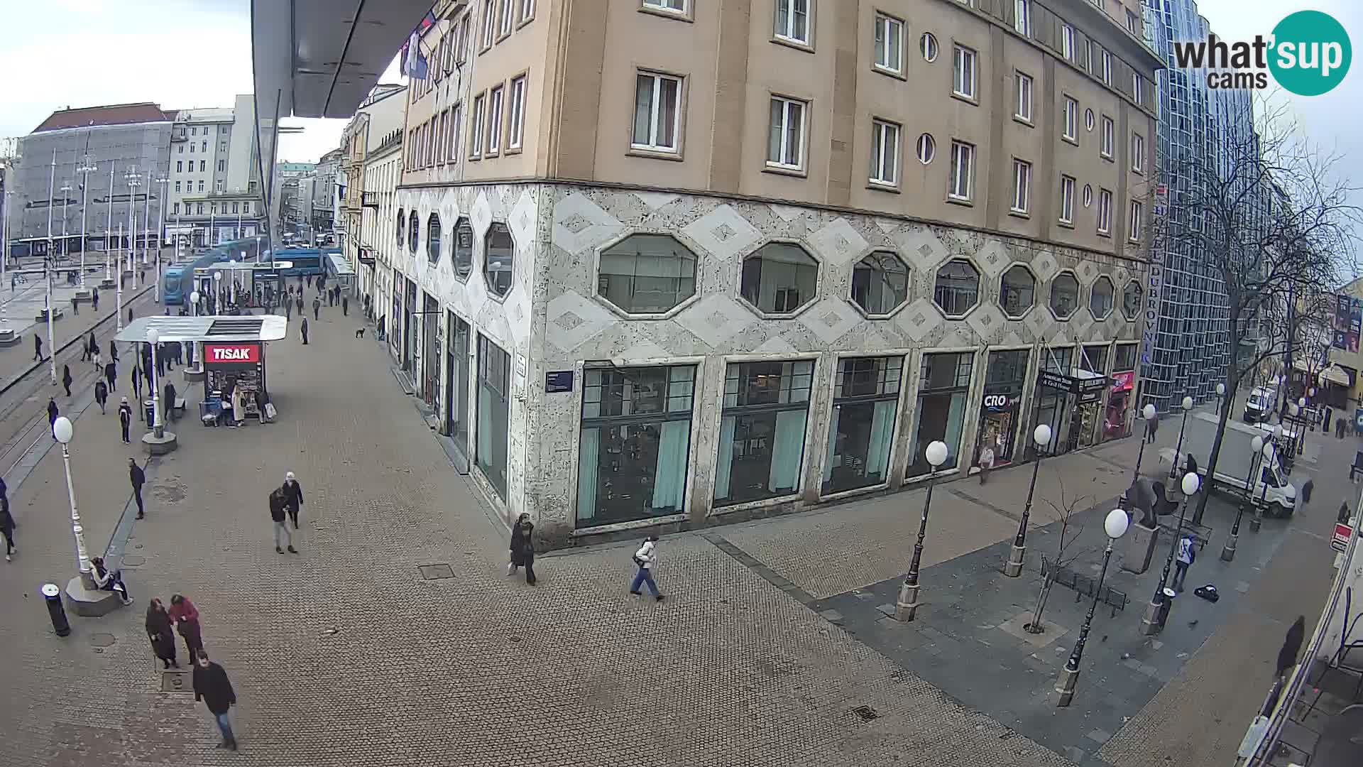 Webcam Zagreb Bana Jelačića square | Croatia