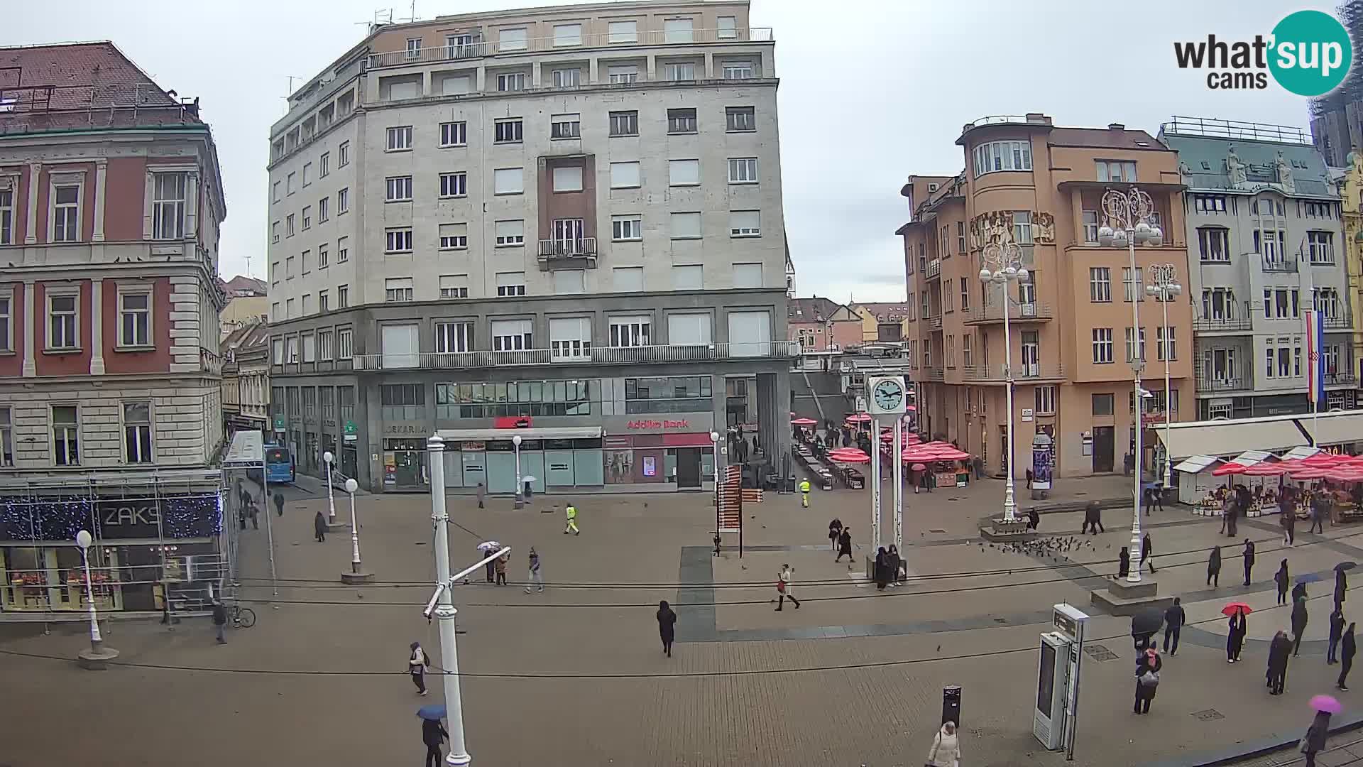 Live Cam Zagreb Ban Jelačić place | Croatie
