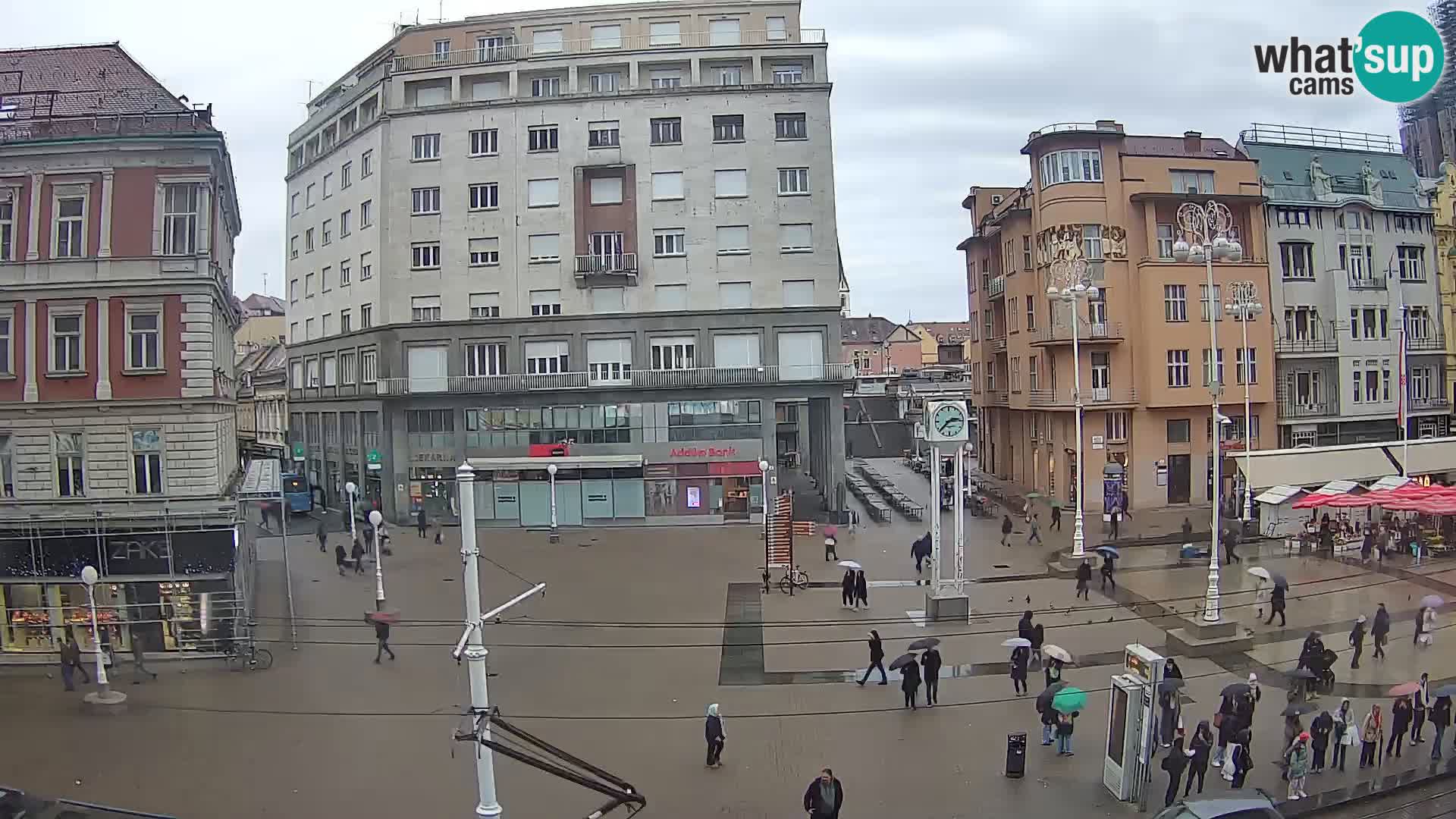 Zagreb webcam Ban Jelacica Platz | Kroatien