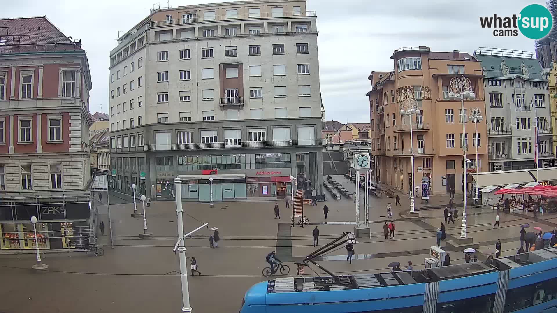 Webcam Zagreb Bana Jelačića square | Croatia
