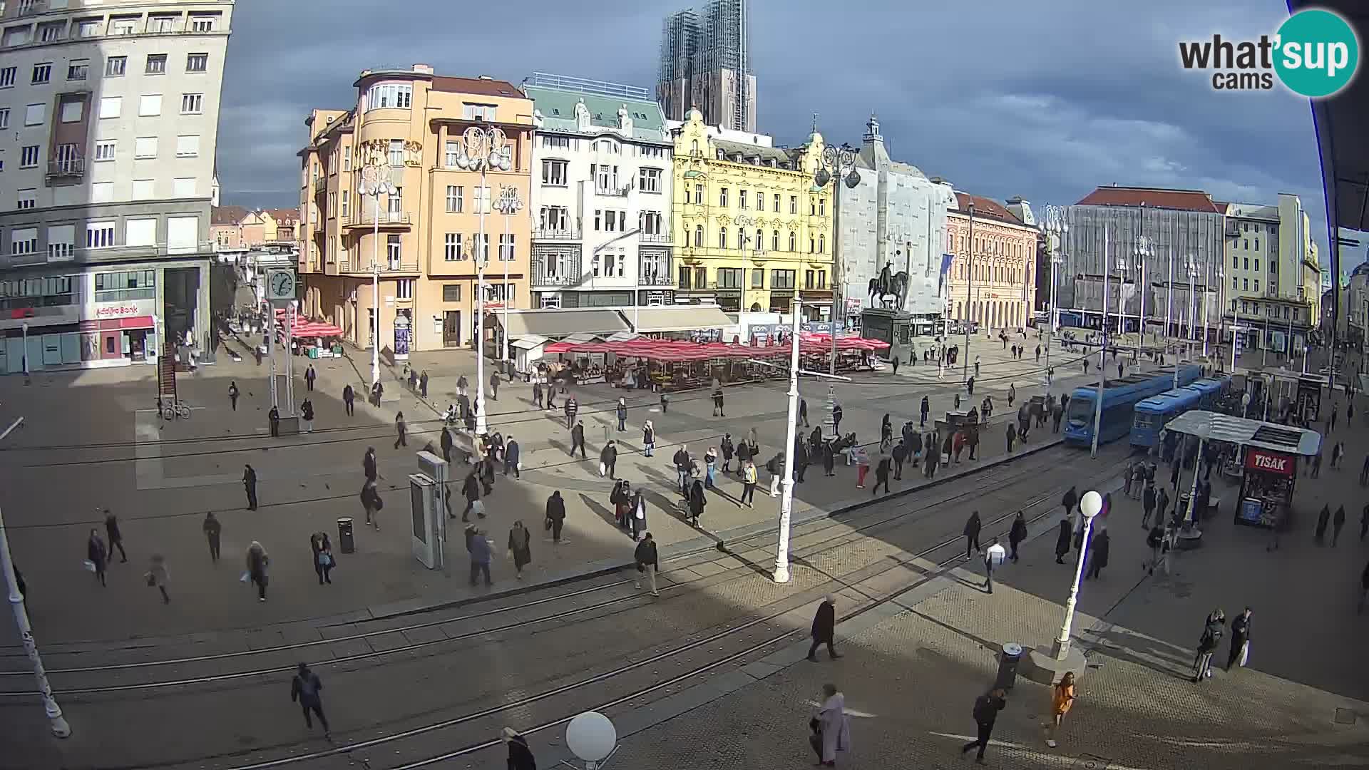 Live Cam Zagreb Ban Jelačić place | Croatie