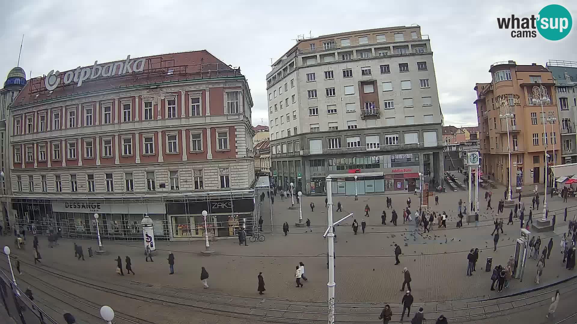 Webcam Zagreb Bana Jelačića square | Croatia