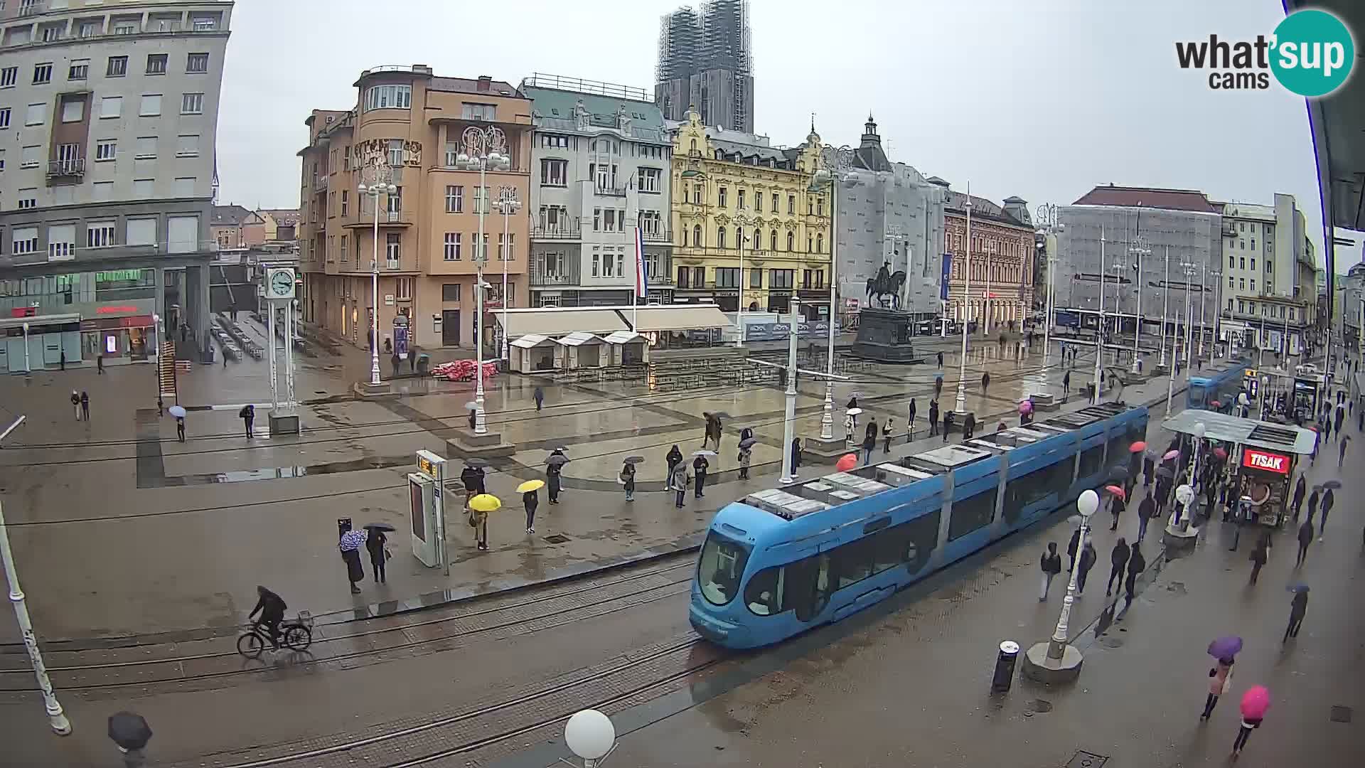 Live Cam Zagreb Ban Jelačić place | Croatie