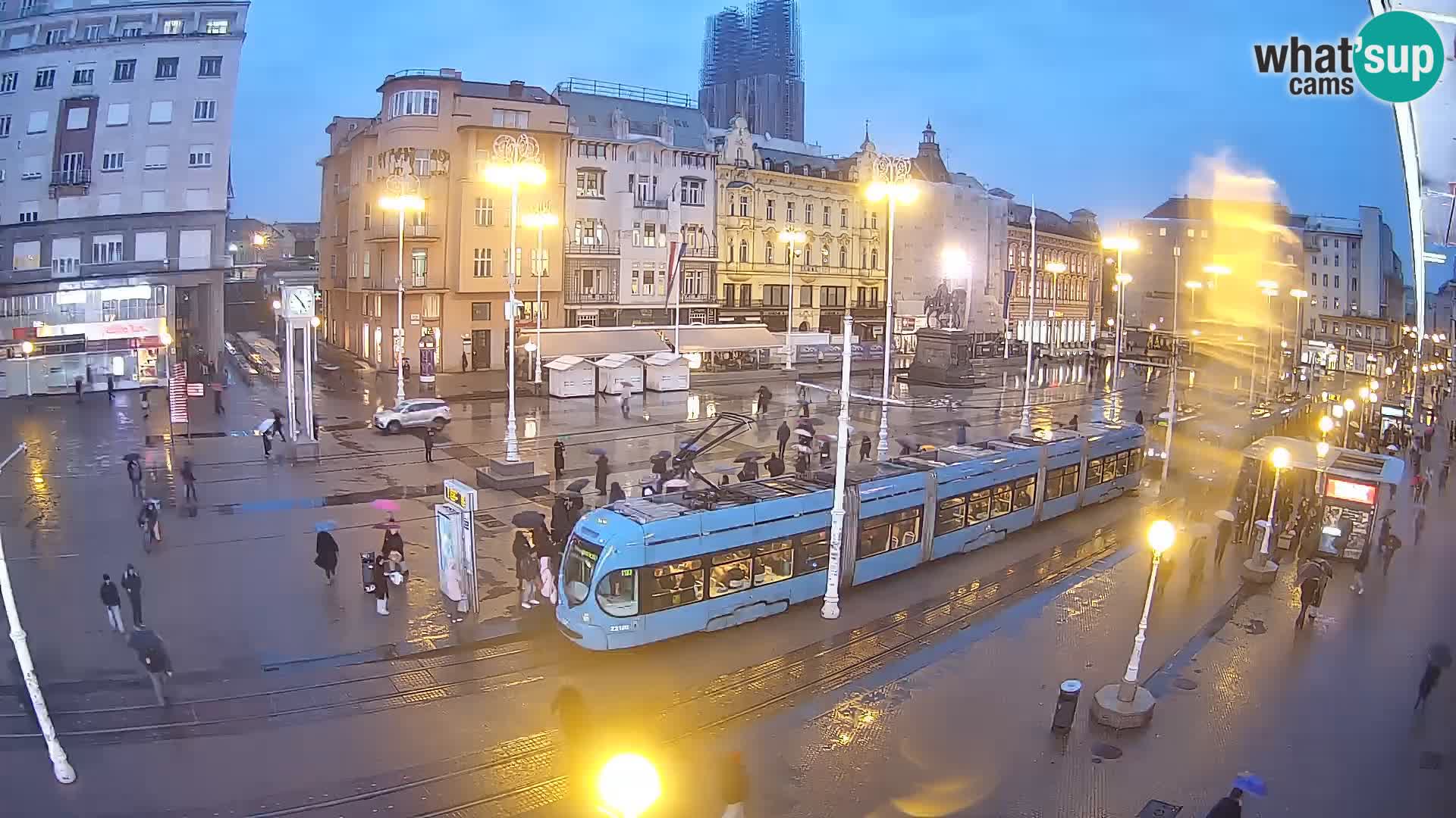 Webcam Zagreb Bana Jelačića square | Croatia