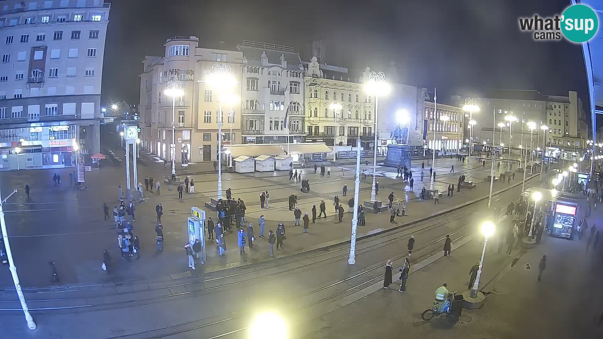 Zagreb webcam Ban Jelacica Platz | Kroatien