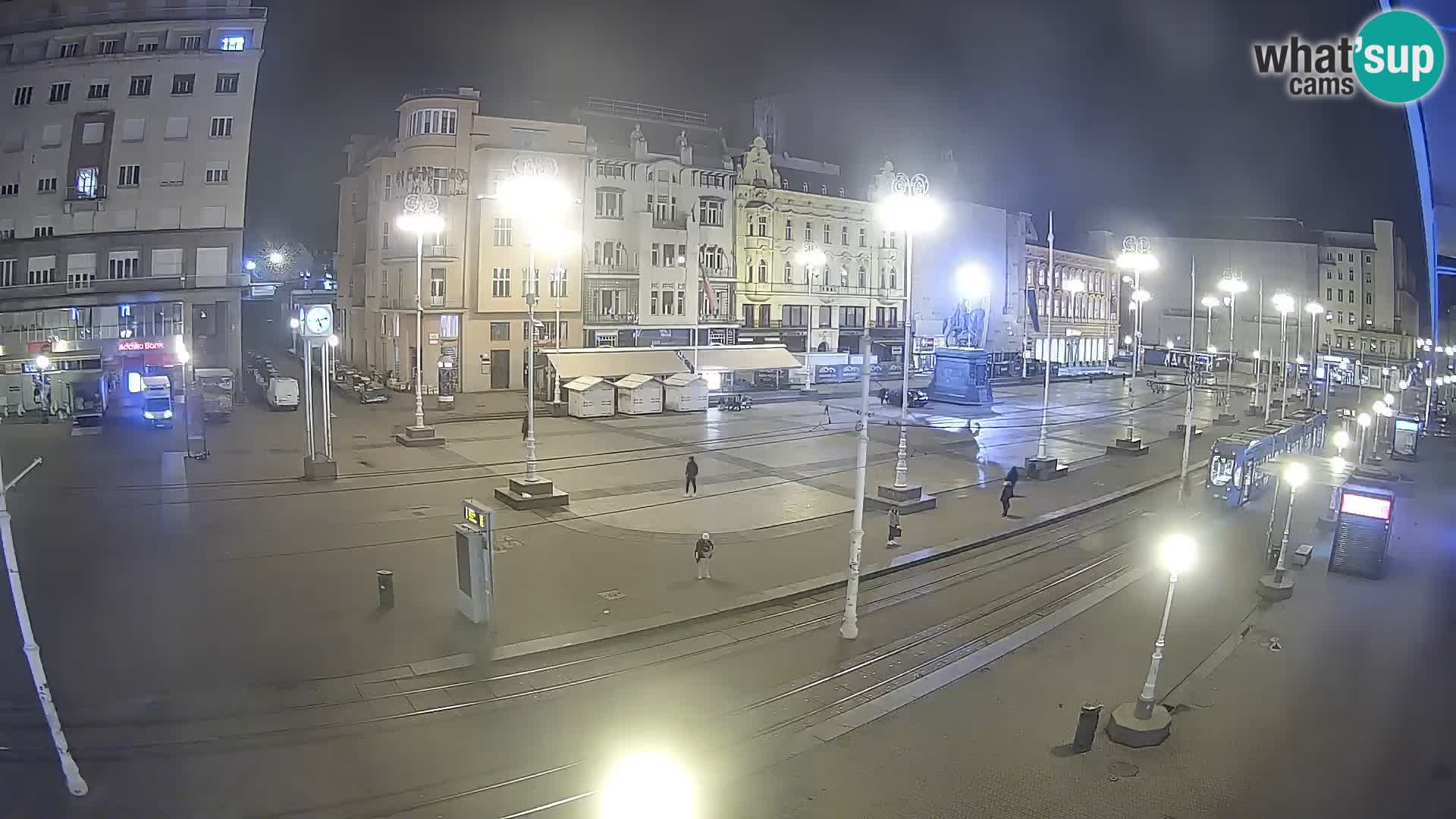 Zagreb webcam Ban Jelacica Platz | Kroatien
