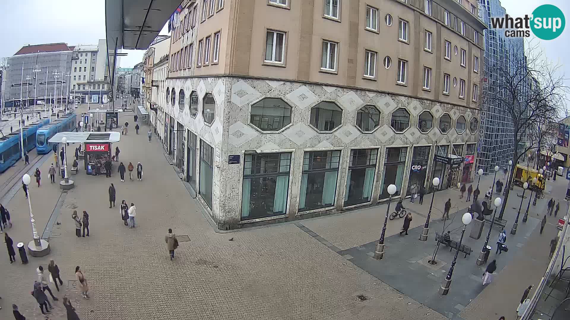 Webcam Zagreb Bana Jelačića square | Croatia