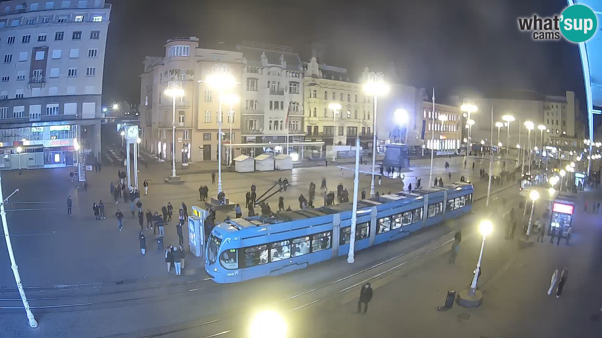 Webcam Zagreb Bana Jelačića square | Croatia