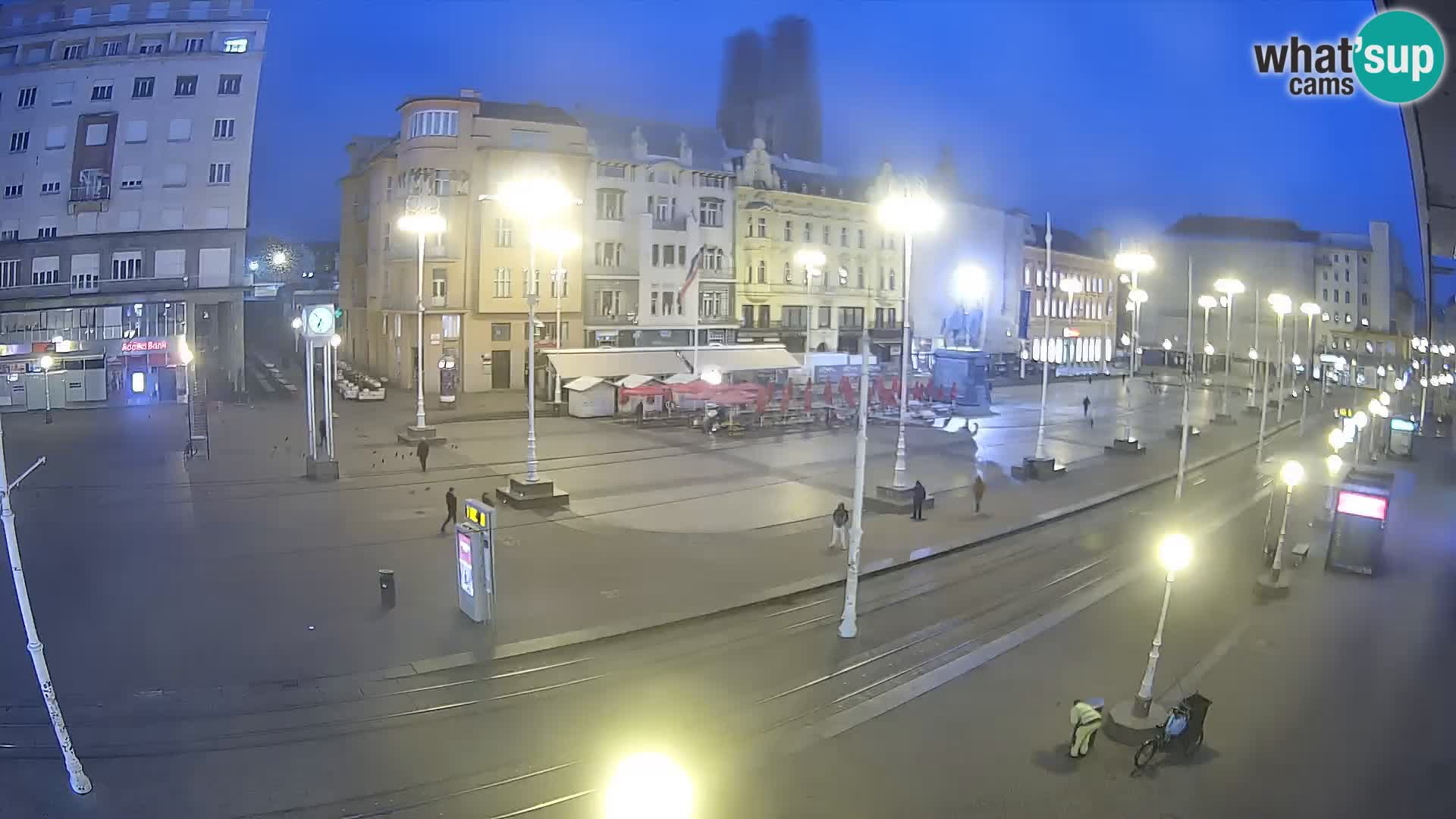 Webcam Zagreb Bana Jelačića square | Croatia