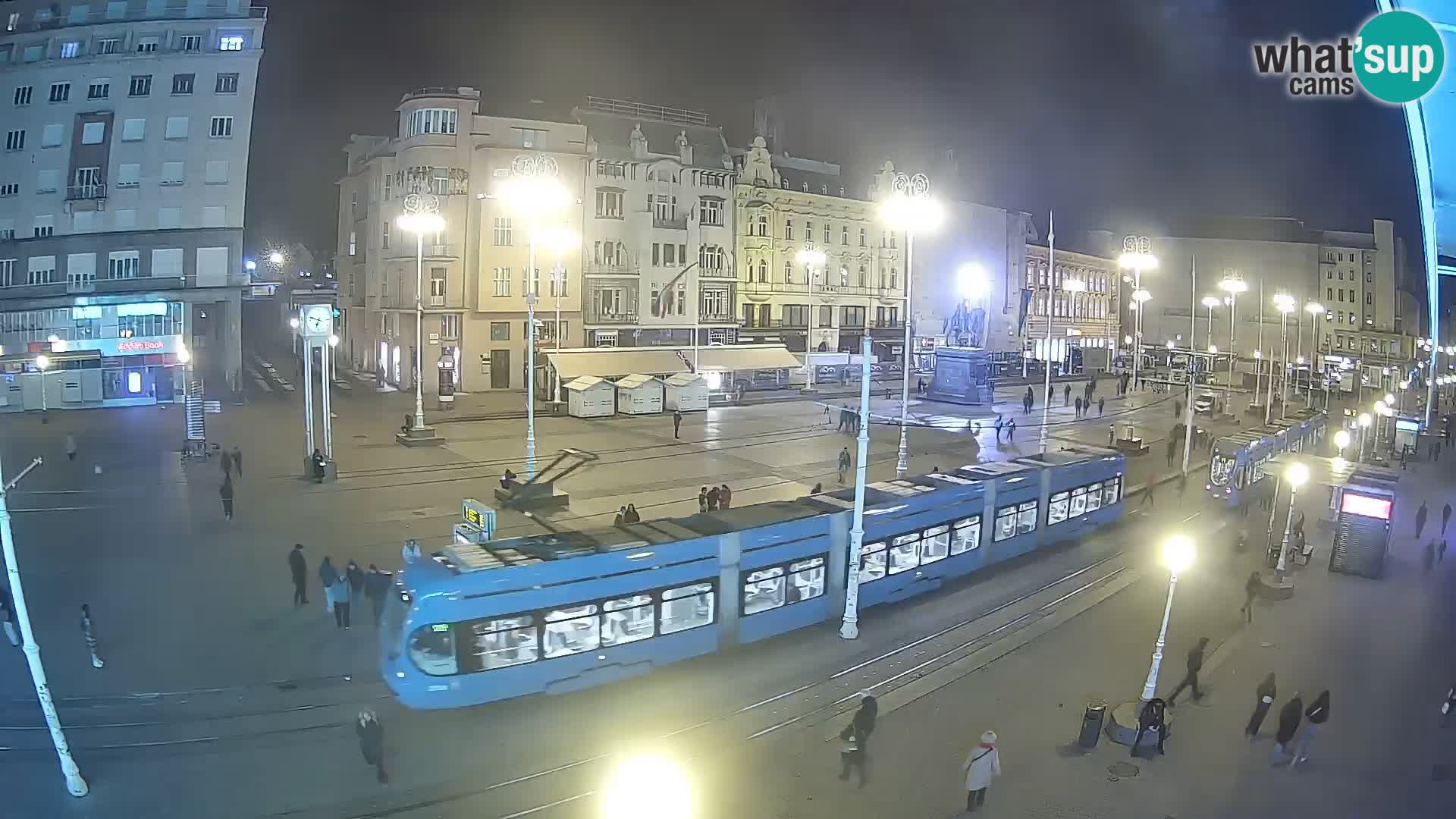 Webcam Zagreb Bana Jelačića square | Croatia