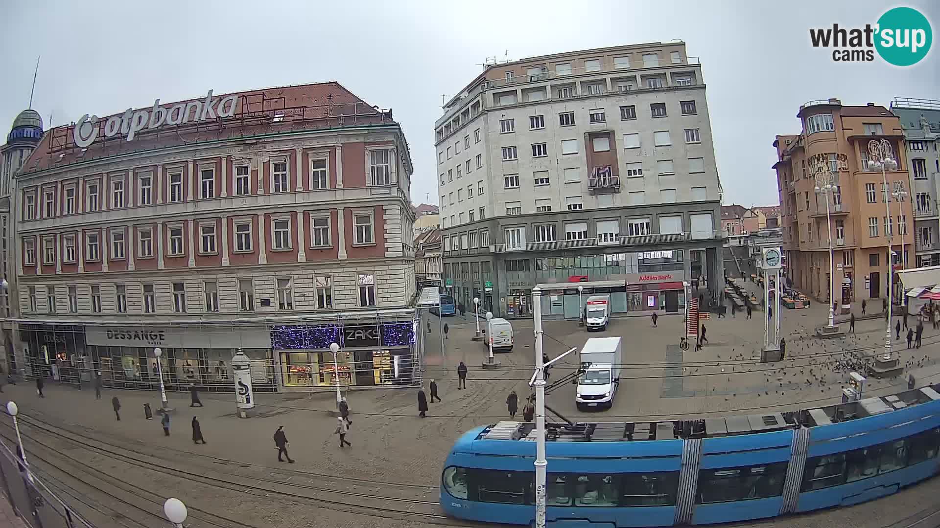 Zagreb webcam Ban Jelacica Platz | Kroatien