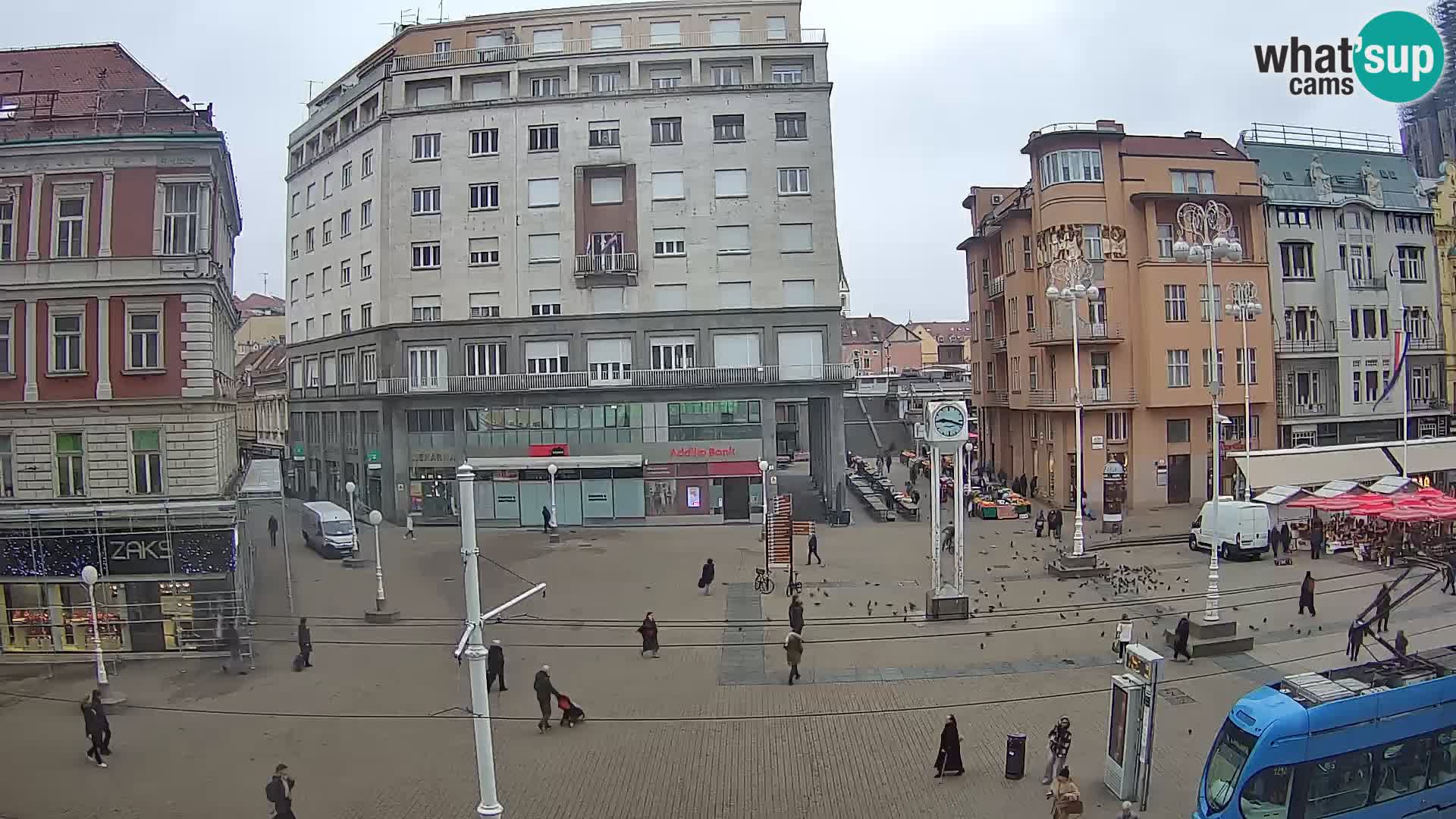 Zagreb live cam Bana Jelačića