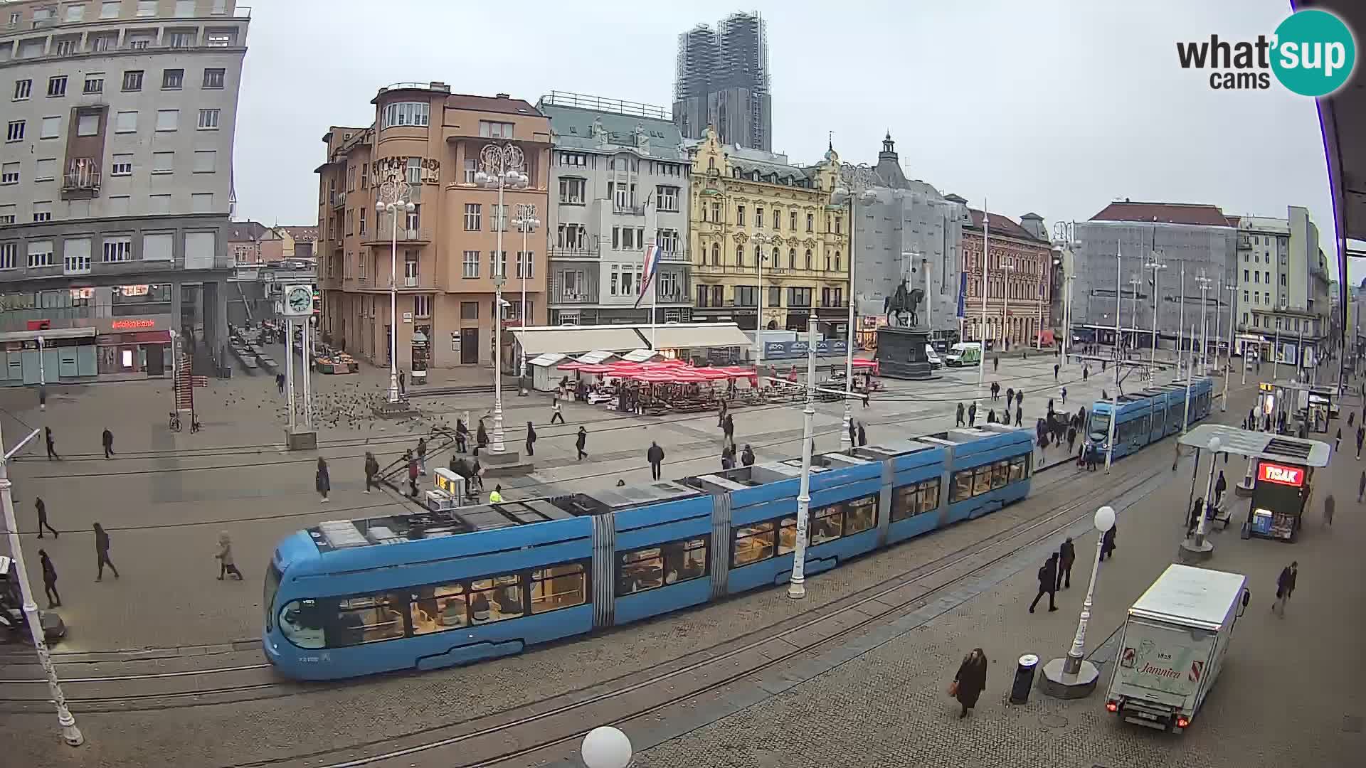 Spletna kamera Zagreb Ban Jelačić