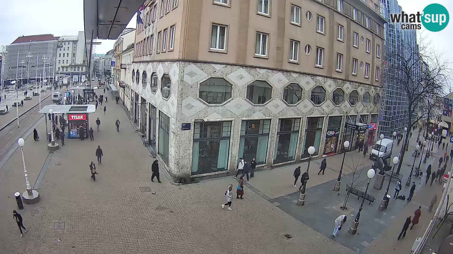 Webcam Zagreb Bana Jelačića square | Croatia