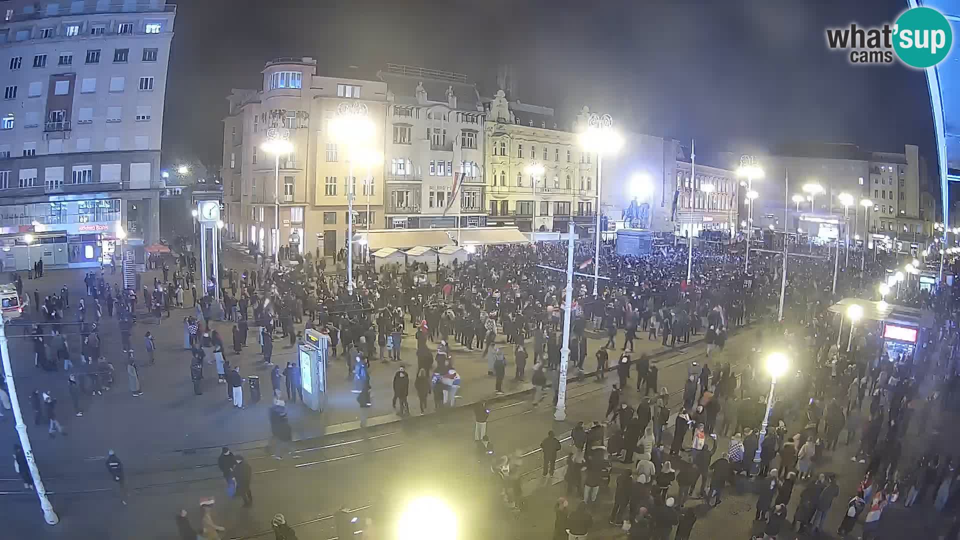 Webcam Zagreb Bana Jelačića square | Croatia