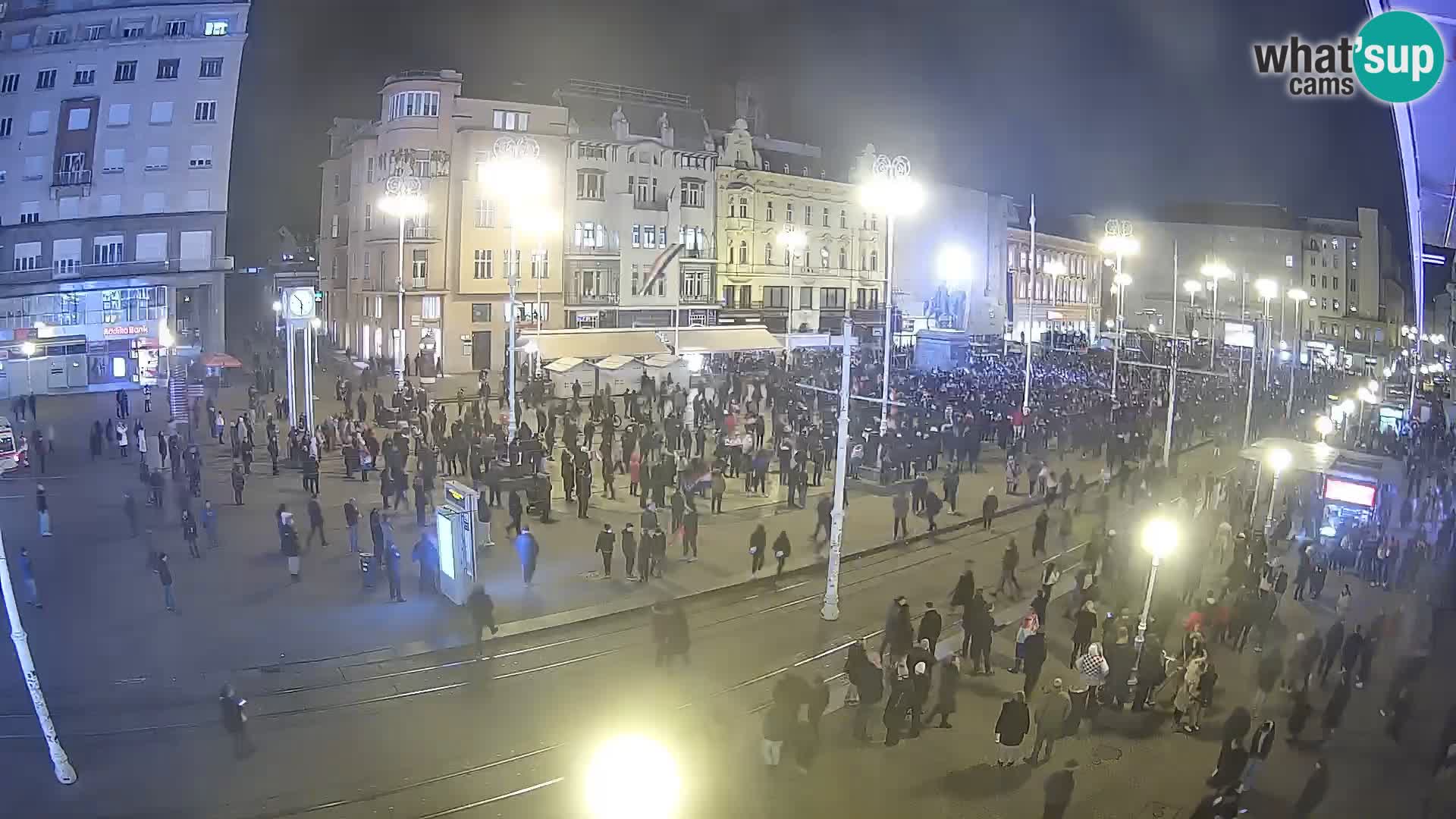 Zagreb webcam Ban Jelacica Platz | Kroatien