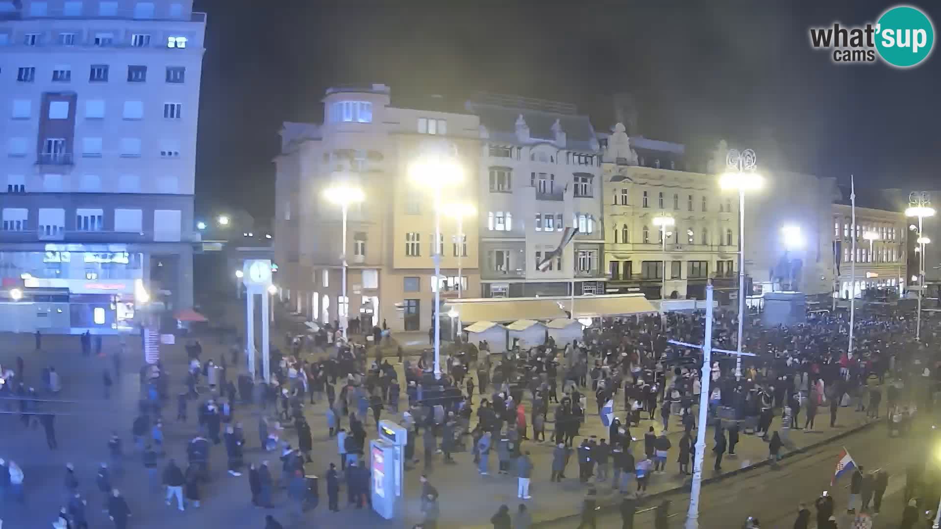 Zagreb webcam Ban Jelacica Platz | Kroatien
