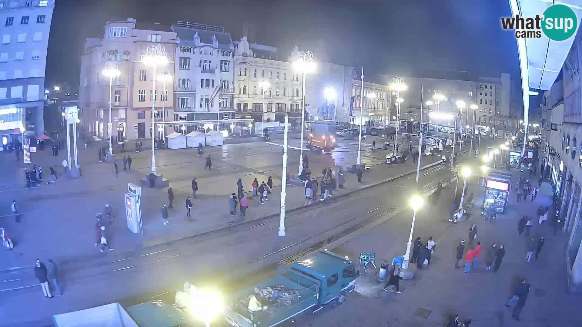 Webcam Zagreb Bana Jelačića square | Croatia