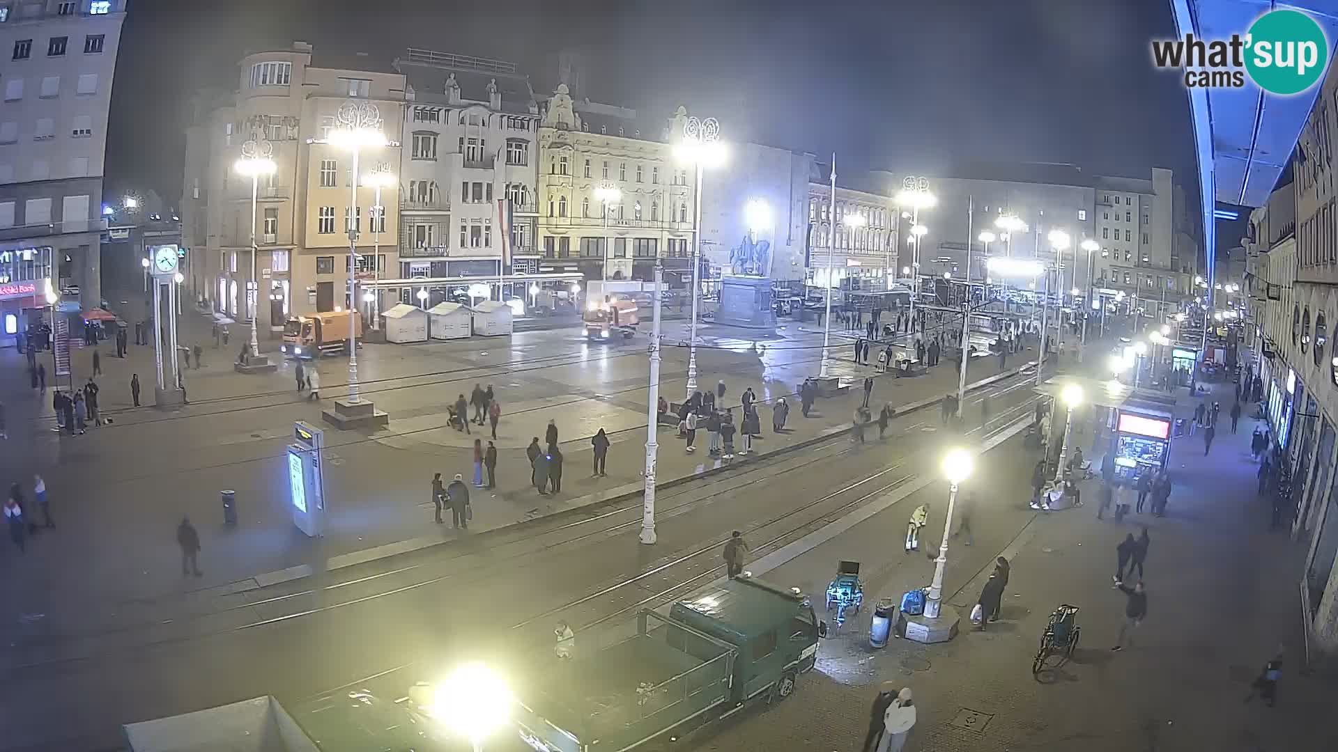 Webcam Zagreb Bana Jelačića square | Croatia