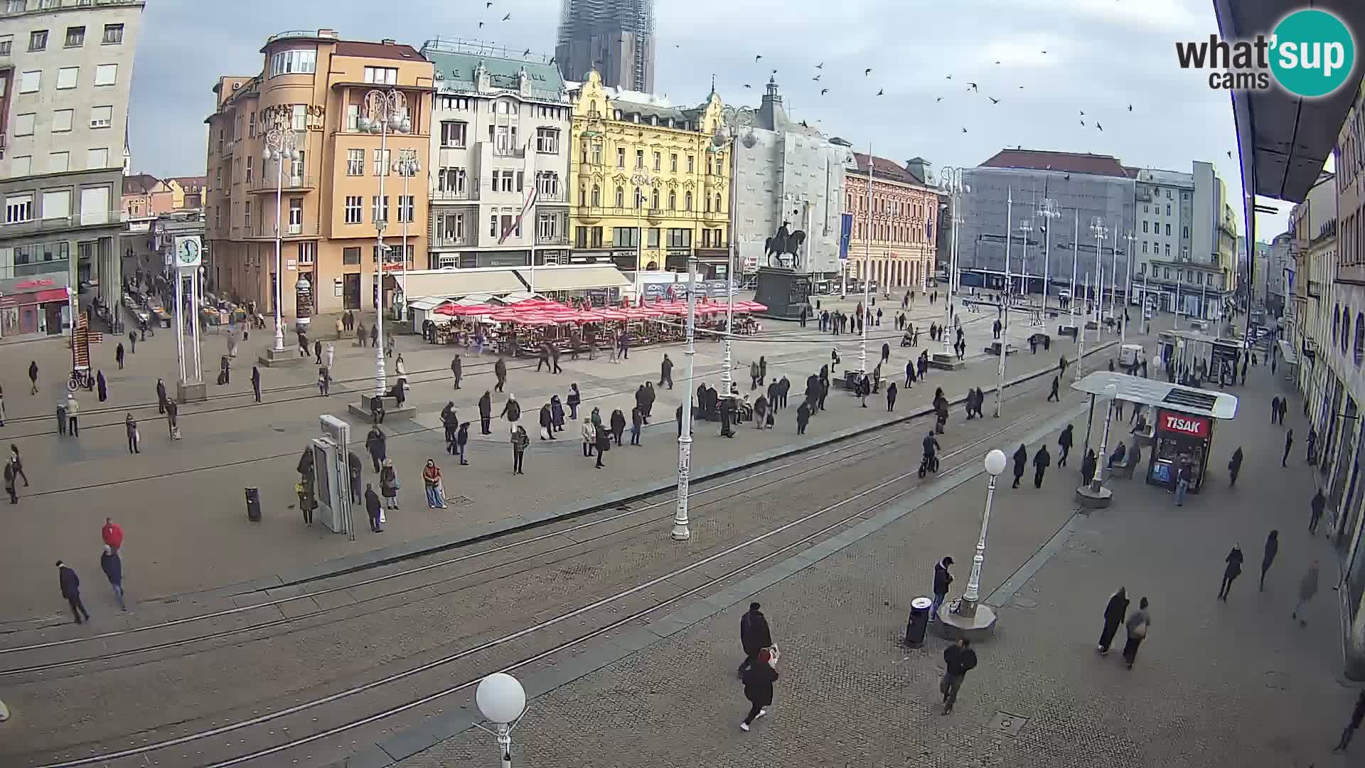 Live Cam Zagreb Ban Jelačić place | Croatie