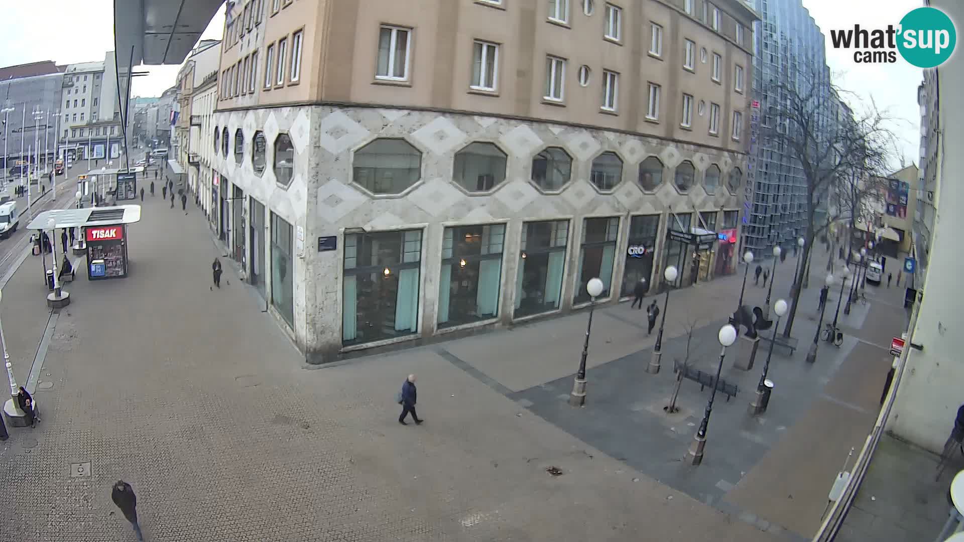 Zagreb webcam Ban Jelacica Platz | Kroatien
