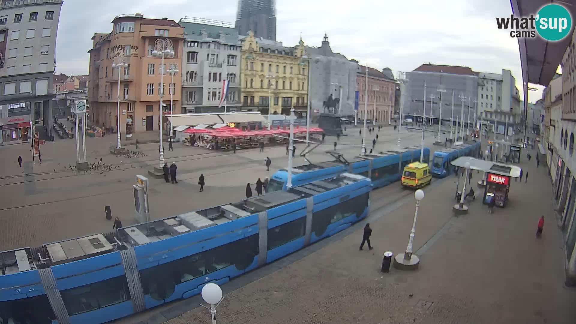 Spletna kamera Zagreb Ban Jelačić