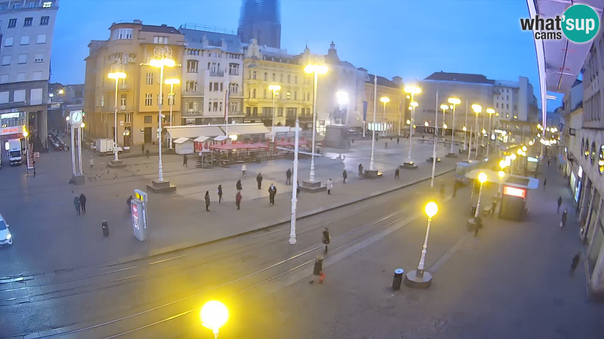 Webcam Zagreb Bana Jelačića square | Croatia