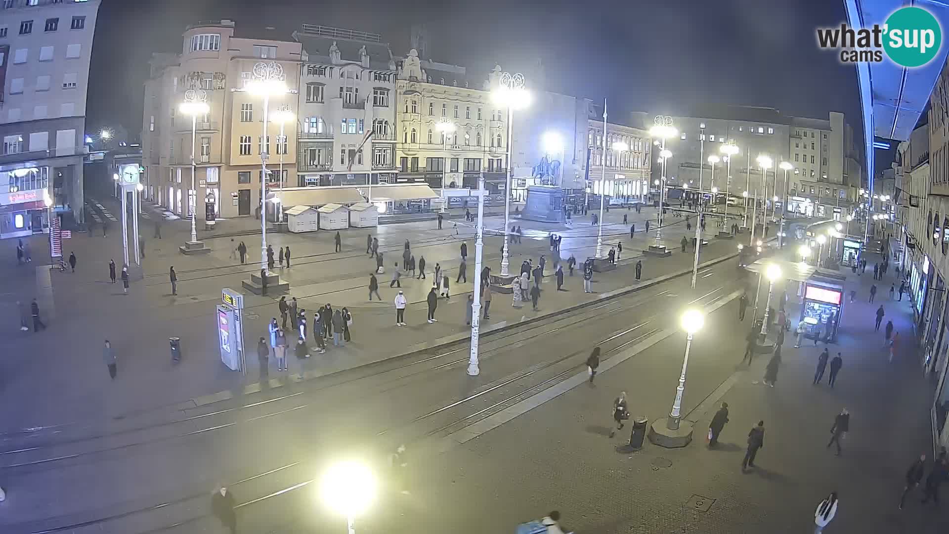 Live Cam Zagreb Ban Jelačić place | Croatie